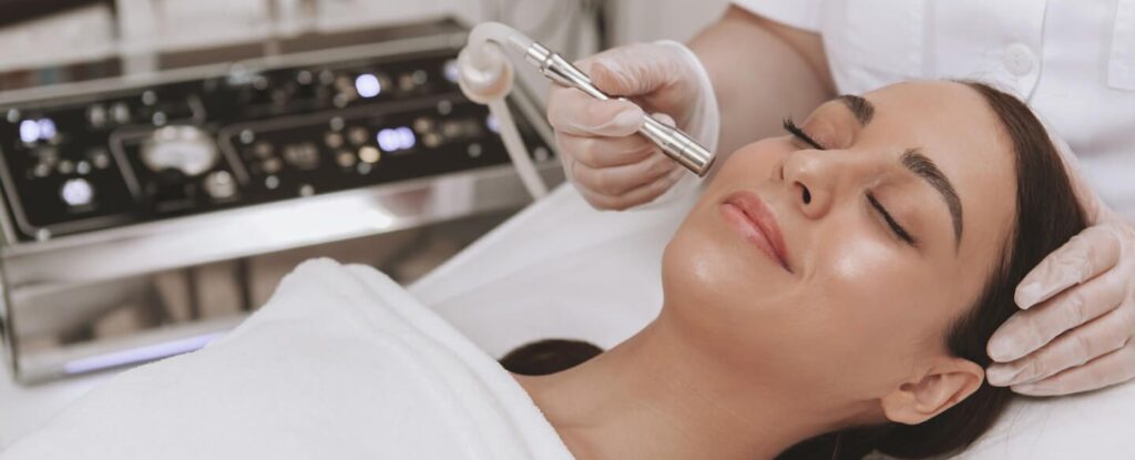 Microdermabrasion facial treatment