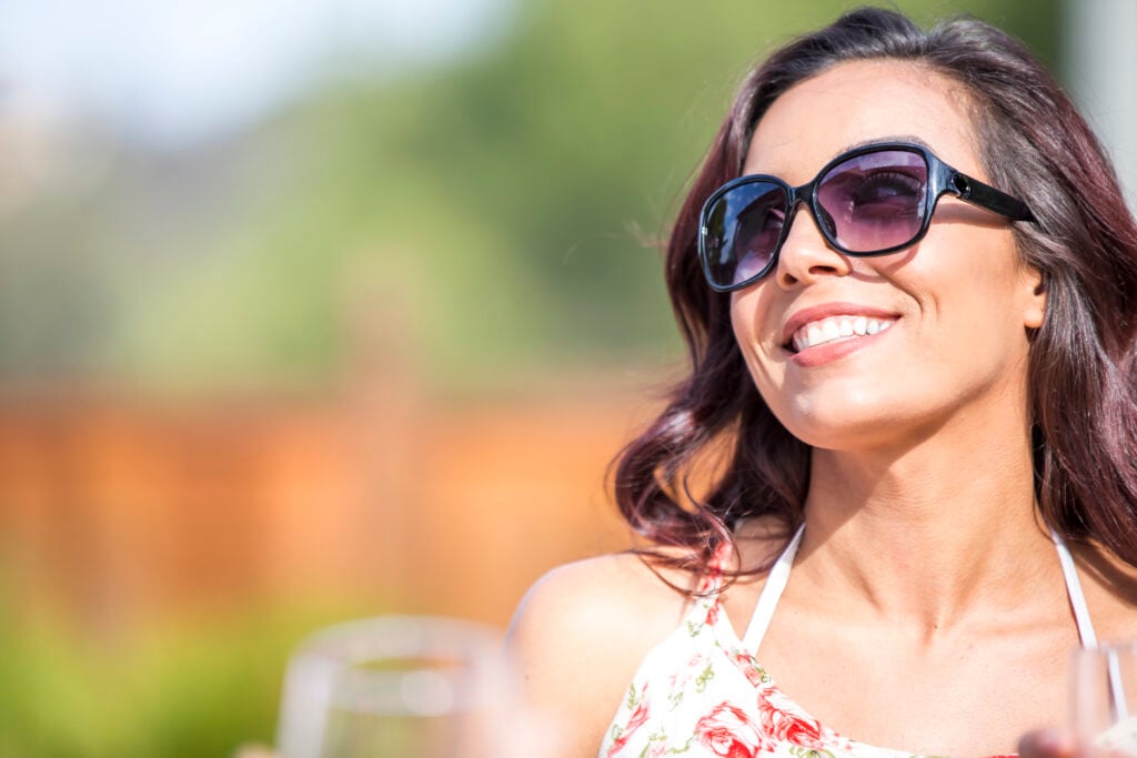 young woman with radiant skin